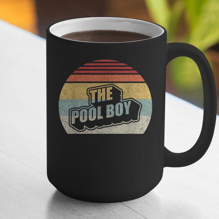 Vintage Retro The Pool Boy Graphic Print Coffee Mug, funny gift