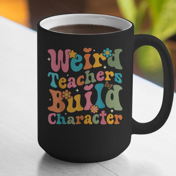 Vintage Teacher Sayings Weird Teachers Build Character For Men Women Graphic Print Coffee Mug, funny gift Vintage Teacher Sayings Weird Teachers Build Character For Men Women Graphic Print Coffee Mug, funny gift