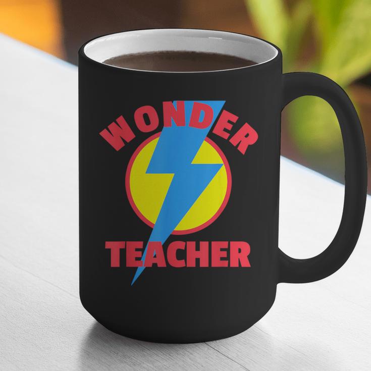 Wonder Teacher Teacher Halloween Tshirt Graphic Print Coffee Mug, funny gift