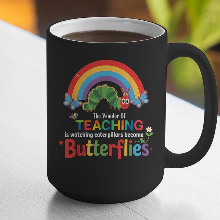 The Wonder Of Teaching Is Watching Caterpillars Teacher Graphic Print Coffee Mug, funny gift The Wonder Of Teaching Is Watching Caterpillars Teacher Graphic Print Coffee Mug, funny gift