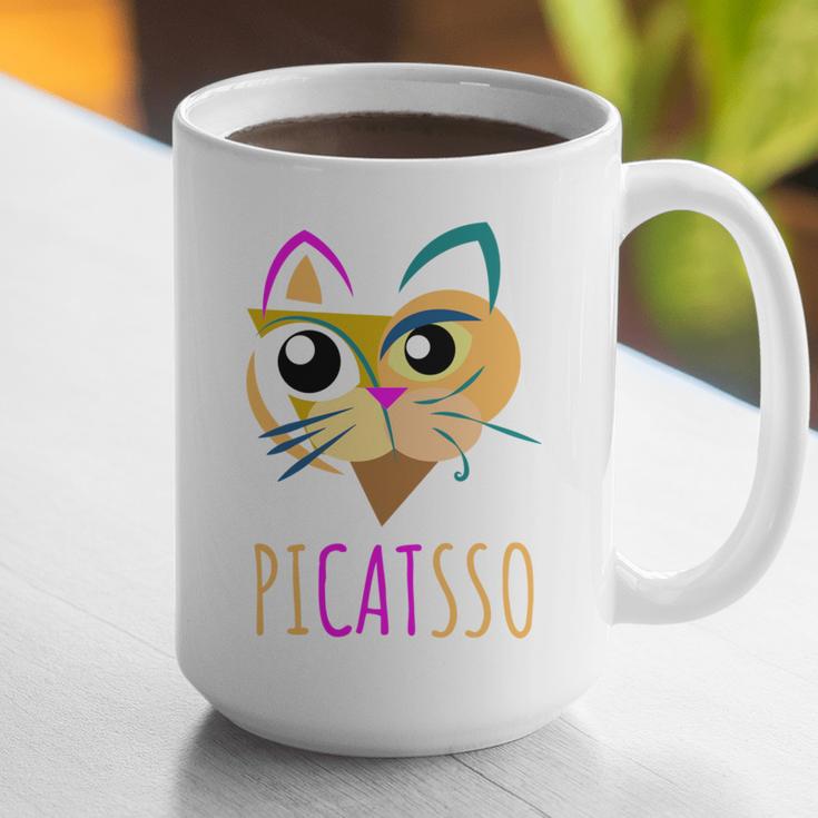 Abstract Cat Art Picatsso Shirt For Art Teachers Graphic Print Coffee Mug, funny gift Abstract Cat Art Picatsso Shirt For Art Teachers Graphic Print Coffee Mug, funny gift