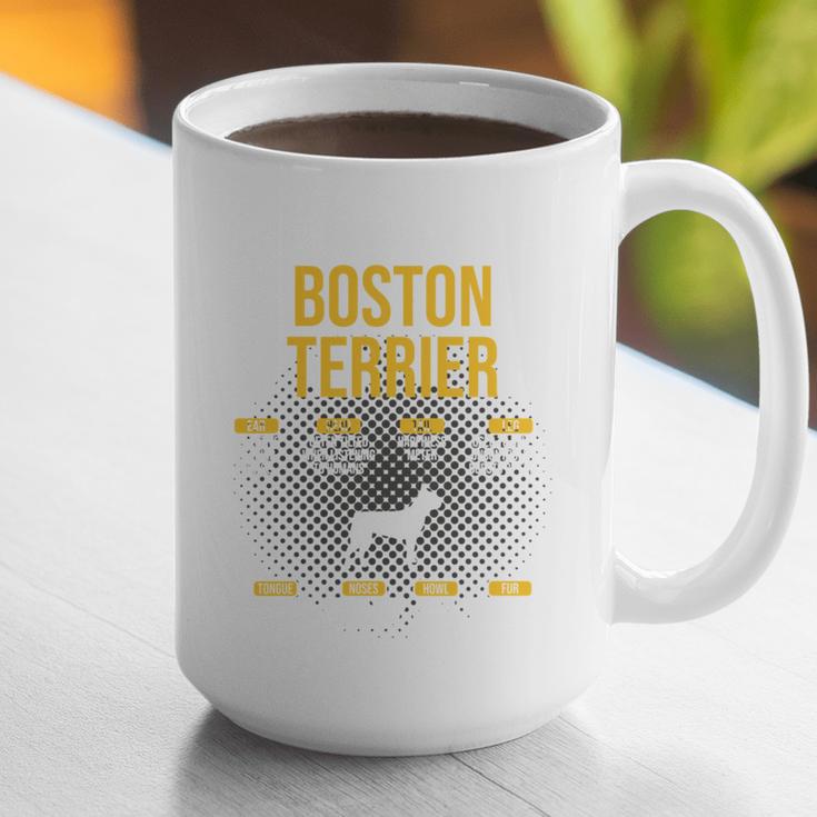 Anatomy Of Boston Terrier Dog Lover Graphic Print Coffee Mug, funny gift