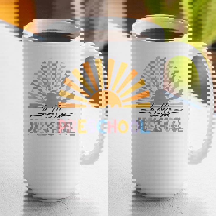 Back To School Hello Preschool For Kids Teacher Women Graphic Print Coffee Mug, gift for family, gift for coworker