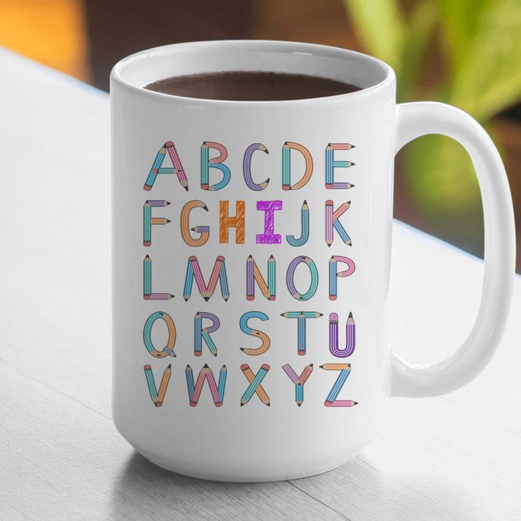 Back To School Kindergarten Alphabet ABC Teacher Women Kids Graphic Print Coffee Mug, funny gift Back To School Kindergarten Alphabet ABC Teacher Women Kids Graphic Print Coffee Mug, funny gift