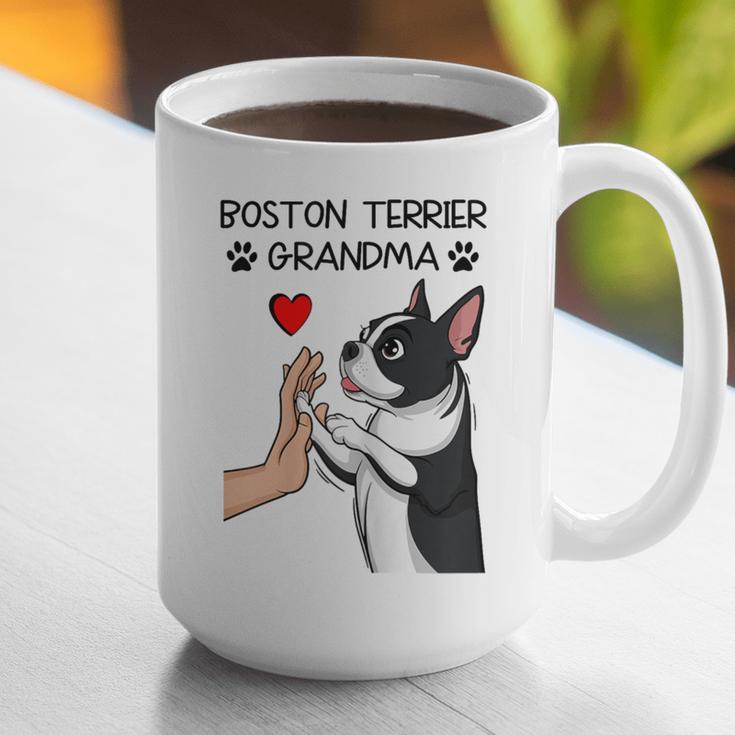 Boston Terrier Grandma Mother's Day Dog Mom Graphic Print Coffee Mug, Boston Terrier Mom Mugs, funny gift