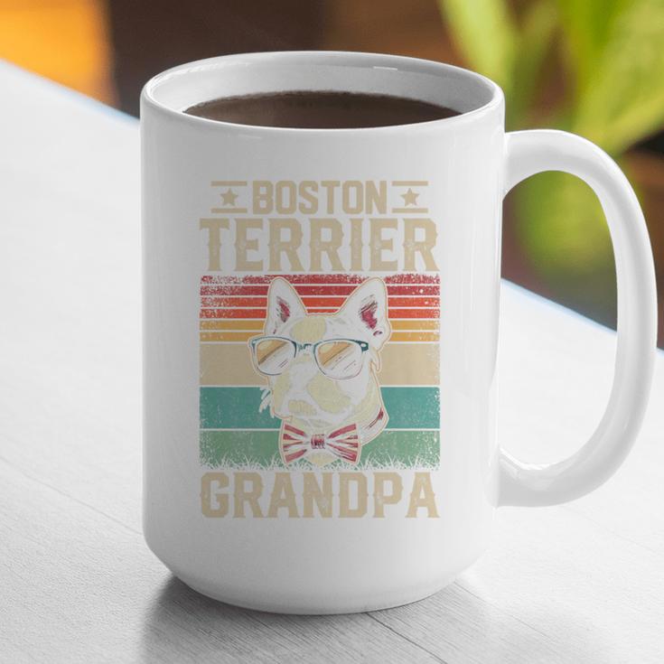 Boston Terrier Grandpa Dog Lover Father's Day Premium Graphic Print Coffee Mug, funny gift