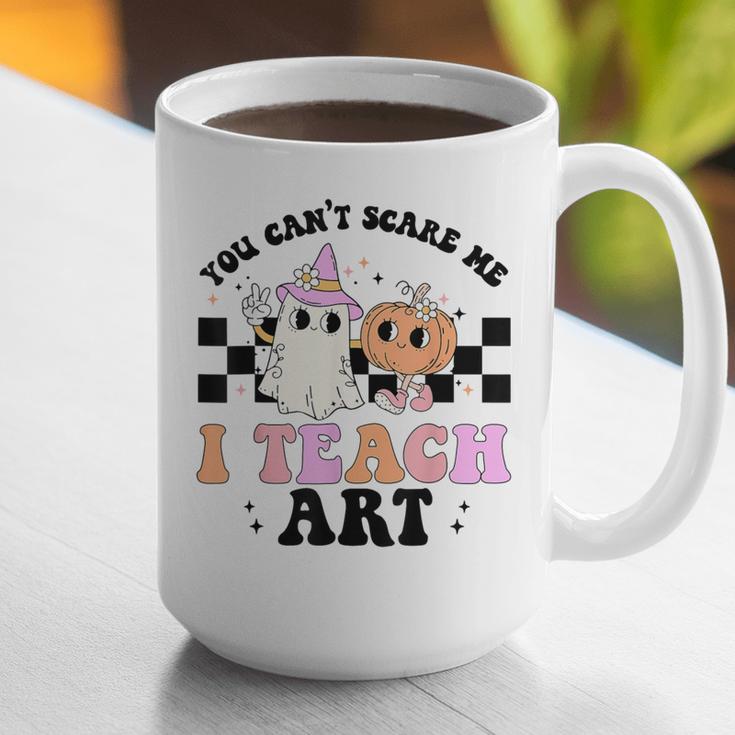 You Can't Scare Me I Teach Art Retro Teacher Ghost Halloween Graphic Print Coffee Mug, funny gift You Can't Scare Me I Teach Art Retro Teacher Ghost Halloween Graphic Print Coffee Mug, funny gift