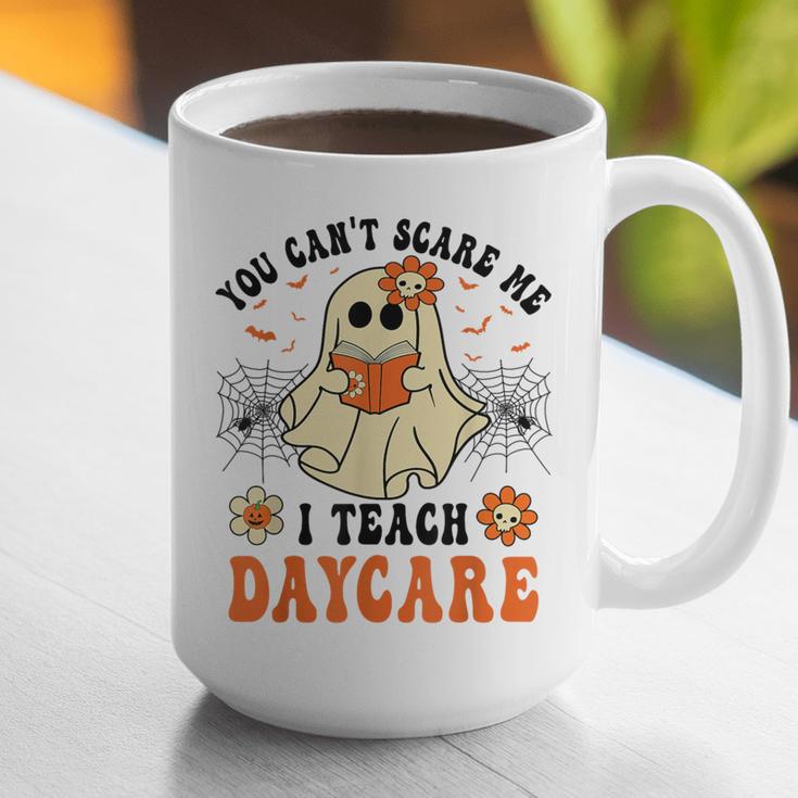 You Can't Scare Me I Teach Daycare Teacher Halloween Ghost Graphic Print Coffee Mug, funny gift