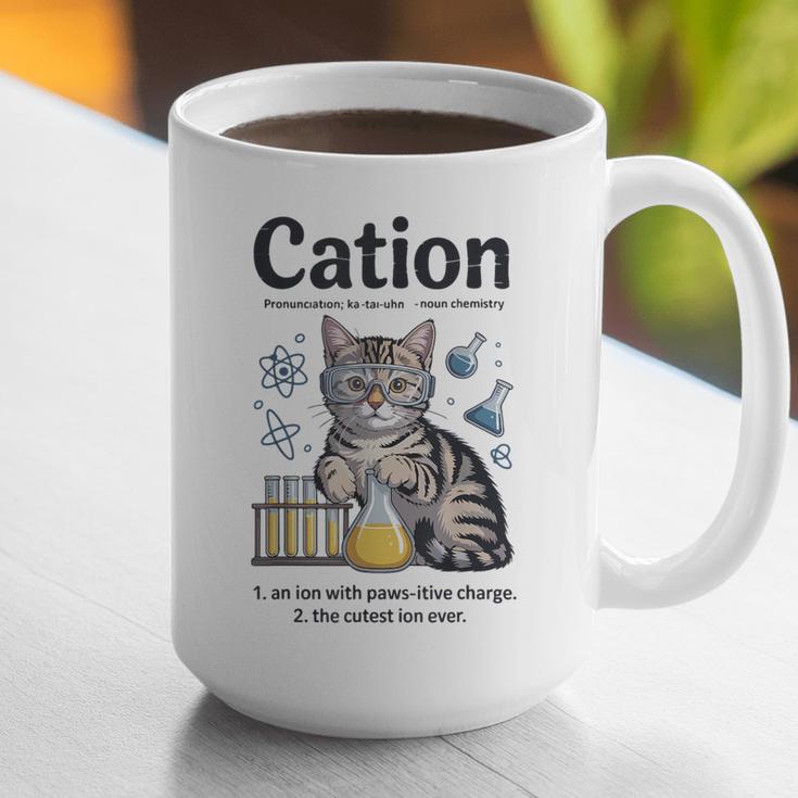 Cation Shirt Cat Science Chemistry Teacher Chemist Pun Graphic Print Coffee Mug, Science Teacher Mugs, funny gift