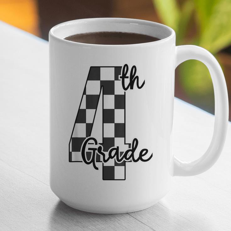 Checkered Fourth Grade Back To School Teachers Students Graphic Print Coffee Mug, funny gift Checkered Fourth Grade Back To School Teachers Students Graphic Print Coffee Mug, funny gift