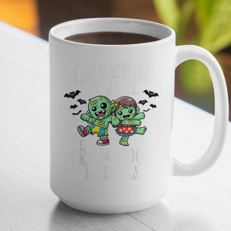 Creepin It Real Monster School Preschool Teacher Halloween Graphic Print Coffee Mug, funny gift Creepin It Real Monster School Preschool Teacher Halloween Graphic Print Coffee Mug, funny gift