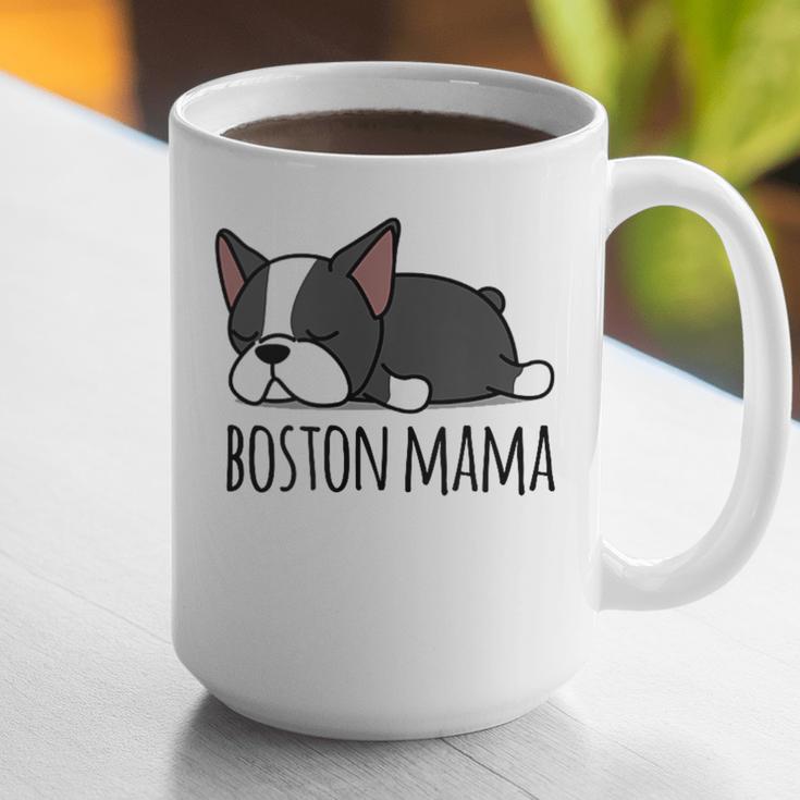 Cute Boston Terrier Boston Mama Graphic Print Coffee Mug, funny gift