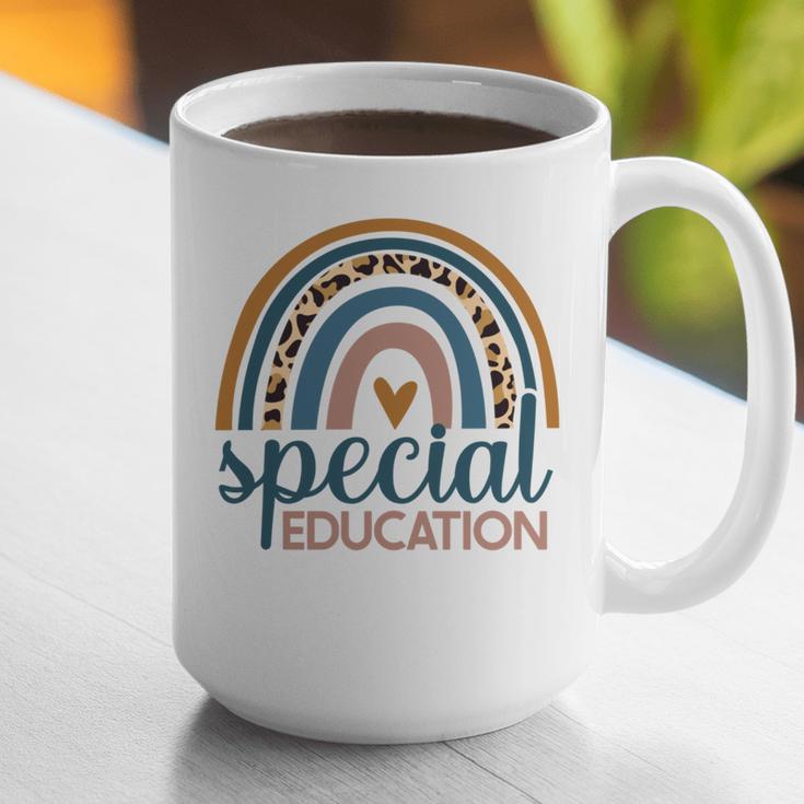 Cute Special Education Leopard Print SPED Teacher Idea Graphic Print Coffee Mug, funny gift