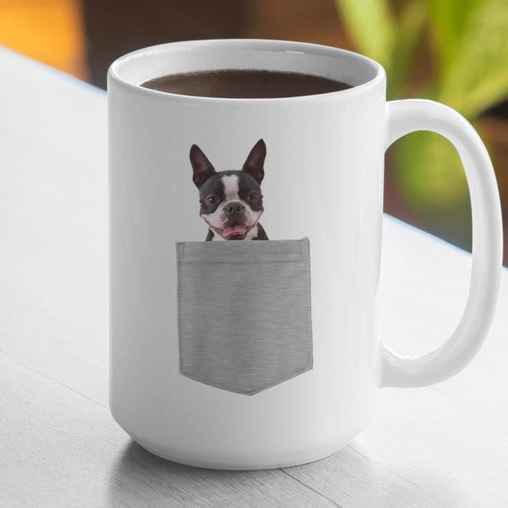 Dog In Your Pocket Boston Terrier For Men Women Girls Kids Graphic Print Coffee Mug, funny gift