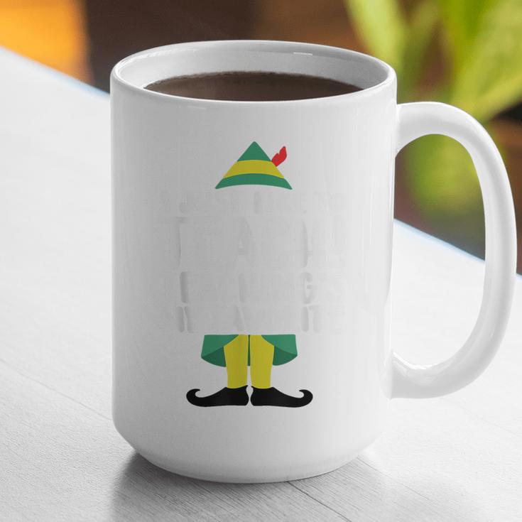 Duble2t I Just Like To Teach Teachings My Favorite Elf Teacher -Adults & -Kids Red Short Sleeve Graphic Print Coffee Mug, funny gift Duble2t I Just Like To Teach Teachings My Favorite Elf Teacher -Adults & -Kids Red Short Sleeve Graphic Print Coffee Mug, funny gift