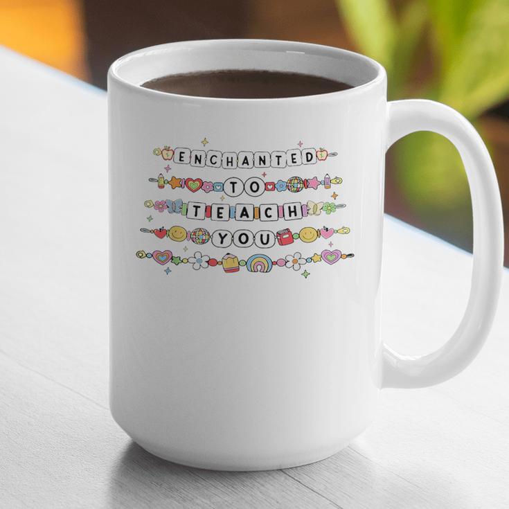 Enchanted To Teach You Friendship Bracelet Teacher Girl Kids Graphic Print Coffee Mug, funny gift Enchanted To Teach You Friendship Bracelet Teacher Girl Kids Graphic Print Coffee Mug, funny gift