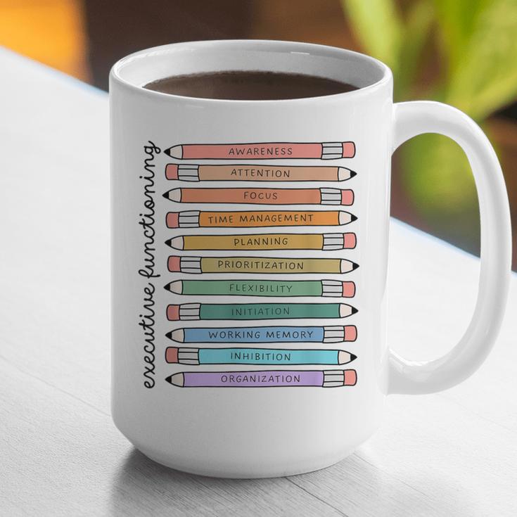 Executive Functioning Skills Back To School Sped Teacher SLP Graphic Print Coffee Mug, funny gift