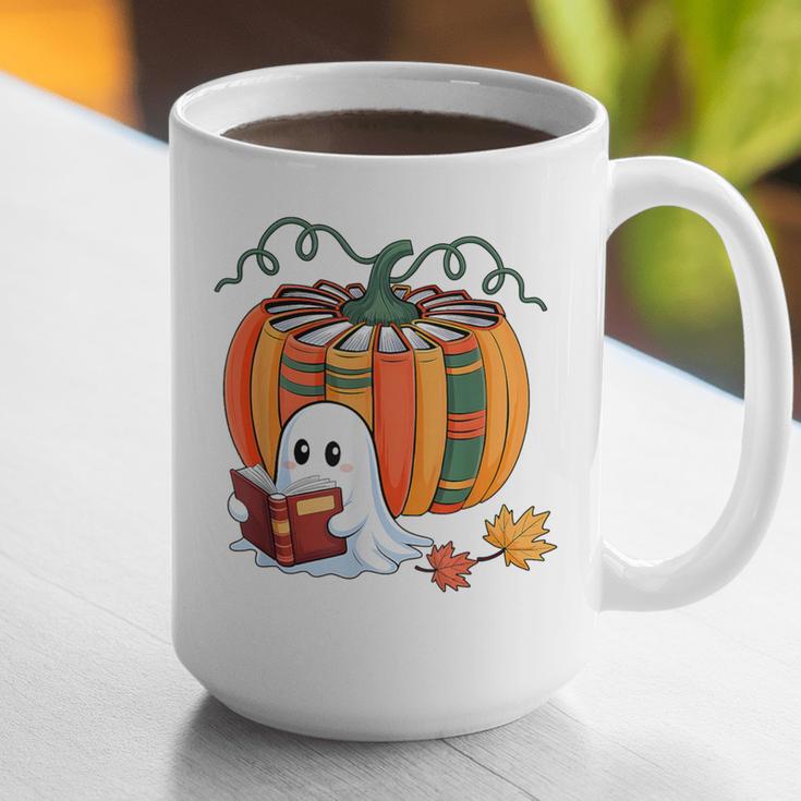 Fall Book Pumpkin Books Ghost Reading Halloween Teacher Graphic Print Coffee Mug, funny gift Fall Book Pumpkin Books Ghost Reading Halloween Teacher Graphic Print Coffee Mug, funny gift