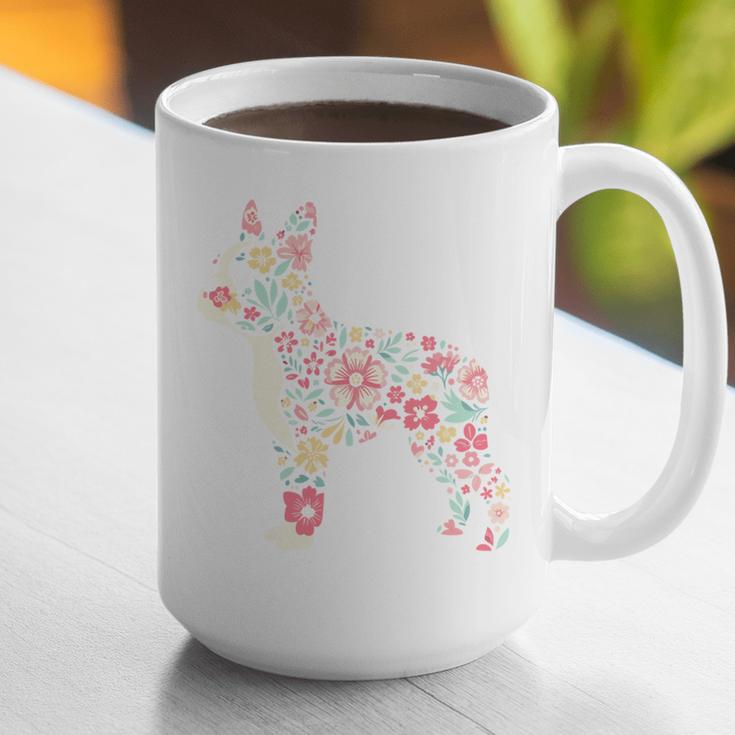 Floral FLower Boston Terrier Mom Grandma Graphic Print Coffee Mug, Boston Terrier Mom Mugs, funny gift