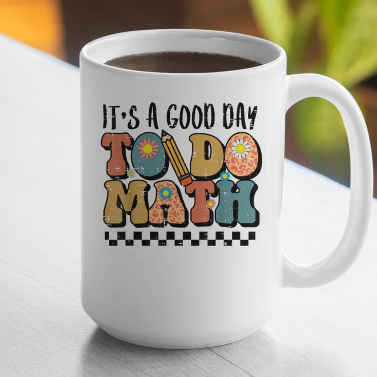 Good Day To Do Math Teacher Vintage Groovy Nerd Women Men Graphic Print Coffee Mug, Groovy Teacher Mugs, funny gift