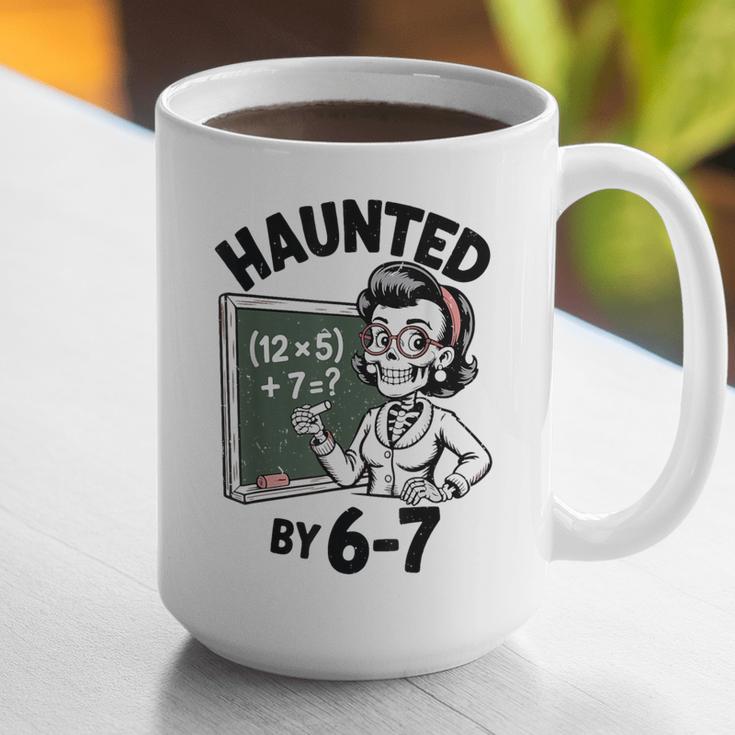 Haunted 67 Skeleton Math Teacher Halloween Costume Math Pun Graphic Print Coffee Mug, funny gift Haunted 67 Skeleton Math Teacher Halloween Costume Math Pun Graphic Print Coffee Mug, funny gift