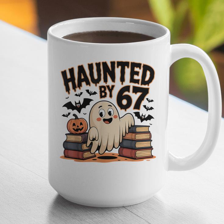 Haunted By 67 Teacher Ghost Pumpkin Halloween Costum Graphic Print Coffee Mug, funny gift Haunted By 67 Teacher Ghost Pumpkin Halloween Costum Graphic Print Coffee Mug, funny gift
