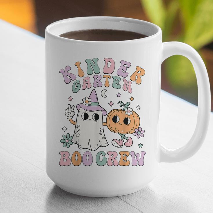 Kindergarten Boo Crew Halloween Floral Ghost Kinder Teacher Graphic Print Coffee Mug, funny gift Kindergarten Boo Crew Halloween Floral Ghost Kinder Teacher Graphic Print Coffee Mug, funny gift