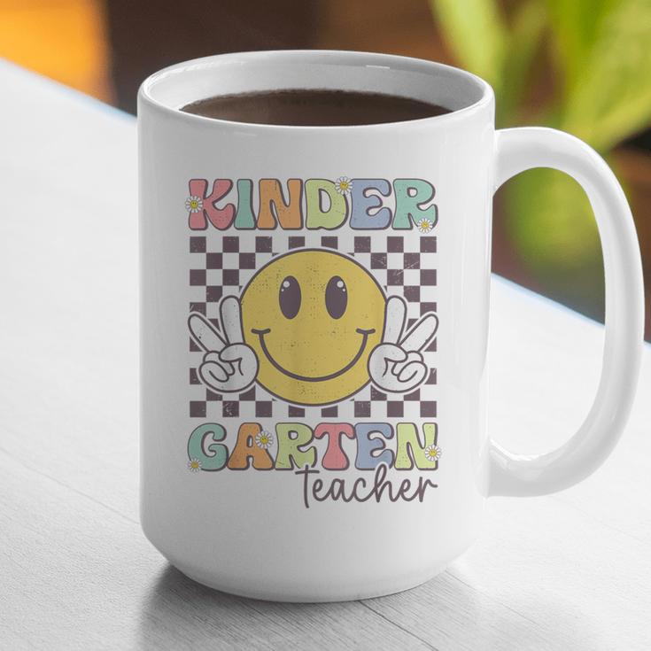 Kindergarten Teacher Team Hippie Smile Face Back To School Graphic Print Coffee Mug, funny gift Kindergarten Teacher Team Hippie Smile Face Back To School Graphic Print Coffee Mug, funny gift