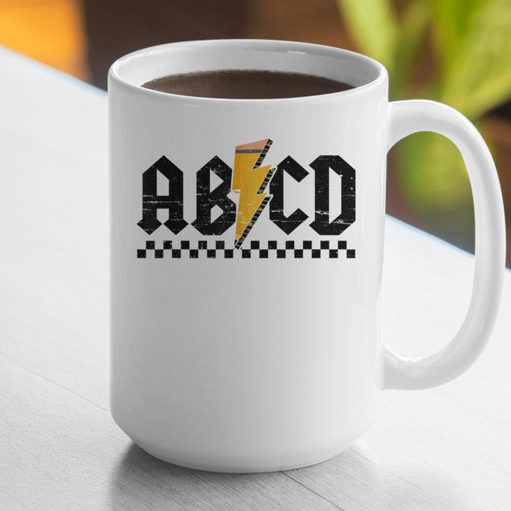 Lightning Pencil Rock'n Roll ABCD Teacher Back To School Kid Graphic Print Coffee Mug, funny gift Lightning Pencil Rock'n Roll ABCD Teacher Back To School Kid Graphic Print Coffee Mug, funny gift