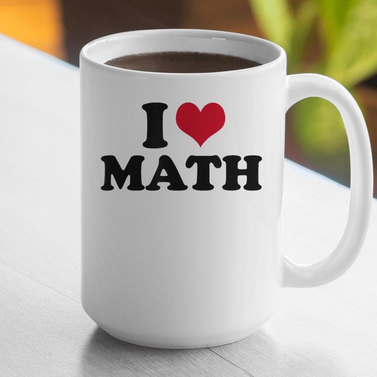 I Love Math Teacher Graphic Print Coffee Mug, funny gift