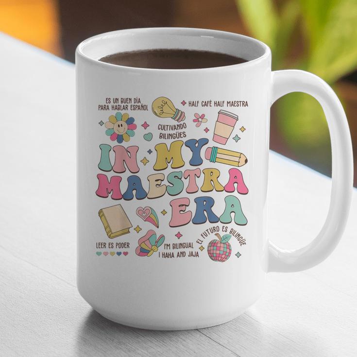 In My Maestra Era Spanish Bilingual Teacher First Day Graphic Print Coffee Mug, funny gift