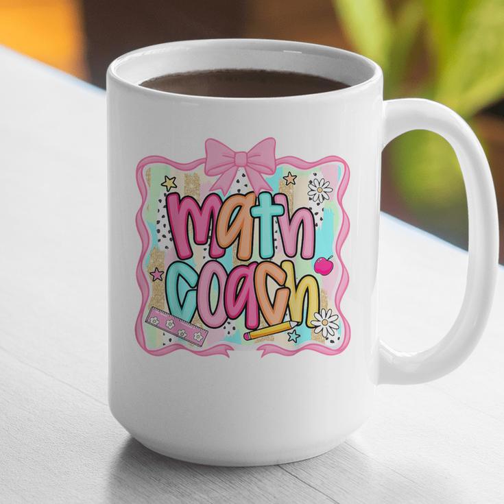 Math Coach Back To School Math Teacher Graphic Print Coffee Mug, funny gift