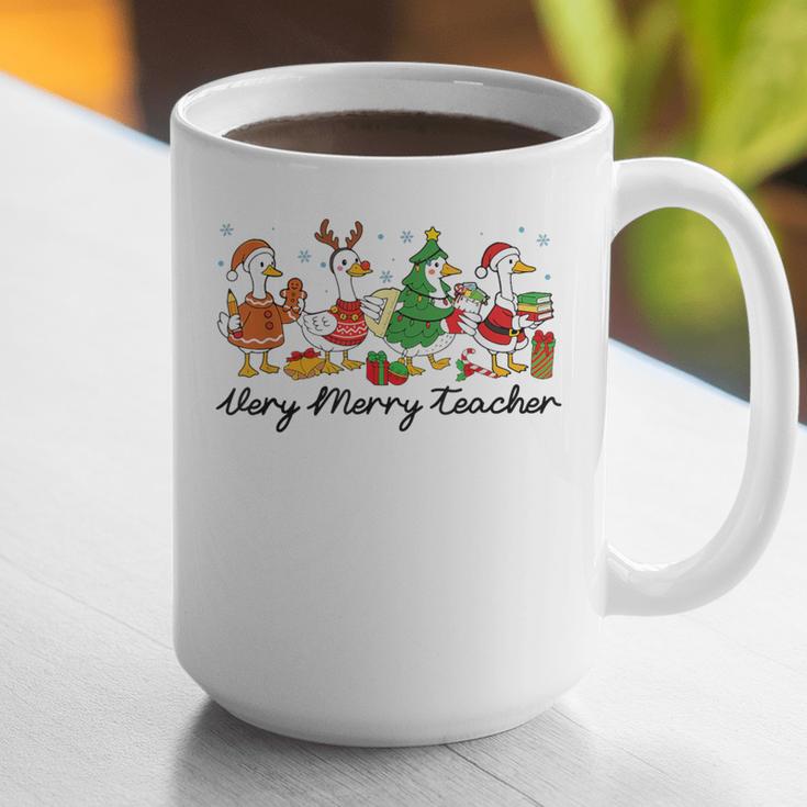 Very Merry Teacher Christmas Goose Silly Holiday Party Graphic Print Coffee Mug, funny gift Very Merry Teacher Christmas Goose Silly Holiday Party Graphic Print Coffee Mug, funny gift