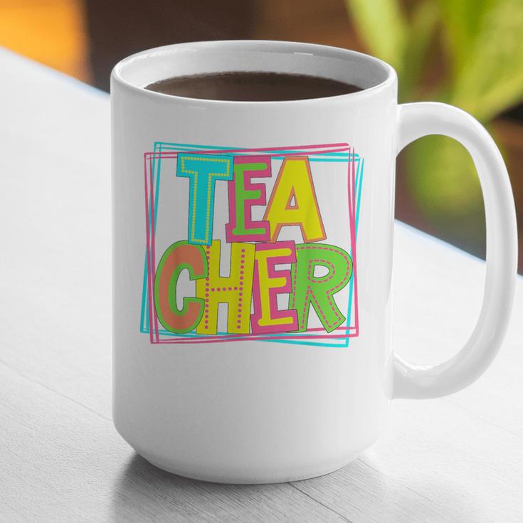Neon Retro Teacher Cute Teacher Team New Teacher Back To Sch Graphic Print Coffee Mug, funny gift Neon Retro Teacher Cute Teacher Team New Teacher Back To Sch Graphic Print Coffee Mug, funny gift
