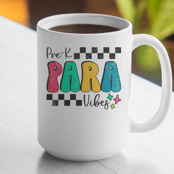 Pre-K Paraprofessional Teacher Back To School Vibes Graphic Print Coffee Mug, funny gift Pre-K Paraprofessional Teacher Back To School Vibes Graphic Print Coffee Mug, funny gift