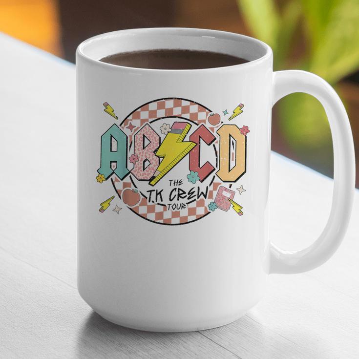 Retro ABCD Transitional Kindergarten Teacher Tour TK Teacher Graphic Print Coffee Mug, funny gift