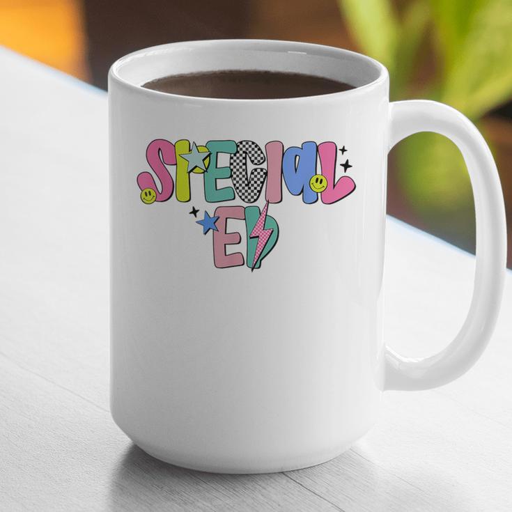 Retro Checkered Special Education Teacher Back To School Graphic Print Coffee Mug, funny gift Retro Checkered Special Education Teacher Back To School Graphic Print Coffee Mug, funny gift
