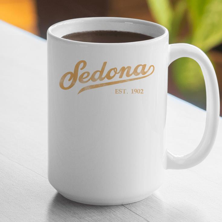 Retro Sedona Script Vintage Throwback Kids Graphic Print Coffee Mug, funny gift
