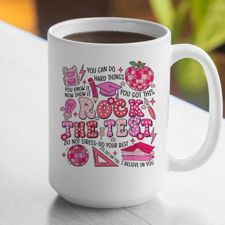Rock The Test Testing Day Don't Stress Do Your Best Teacher For Men Women Girls Kids Graphic Print Coffee Mug, funny gift Rock The Test Testing Day Don't Stress Do Your Best Teacher For Men Women Girls Kids Graphic Print Coffee Mug, funny gift