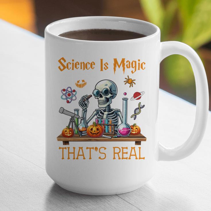 Science Is Magic Halloween Skeleton Students Teacher Graphic Print Coffee Mug, Science Teacher Mugs, funny gift