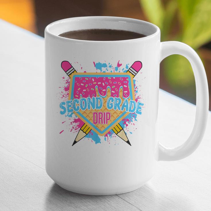 Second Grade Drip Ice Cream Home Plate Baseball Teachers Kid Graphic Print Coffee Mug, funny gift Second Grade Drip Ice Cream Home Plate Baseball Teachers Kid Graphic Print Coffee Mug, funny gift