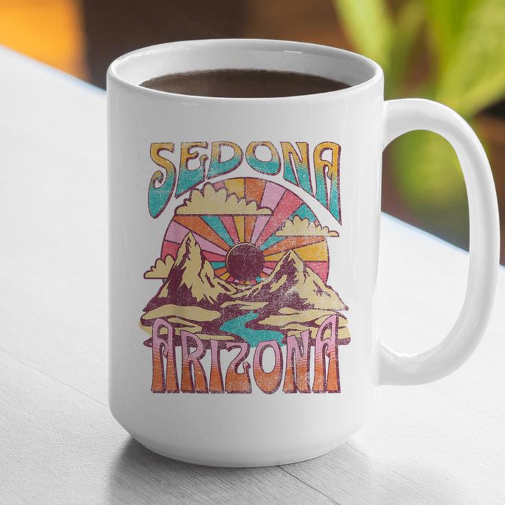 Sedona Arizona Nature Hiking Mountains Outdoors Vintage Graphic Print Coffee Mug, funny gift