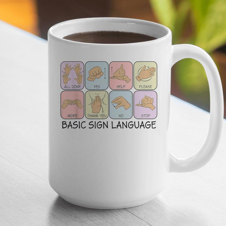 Basic Sign Language Speech Pathology Aac Sped Teacher Graphic Print Coffee Mug, funny gift Basic Sign Language Speech Pathology Aac Sped Teacher Graphic Print Coffee Mug, funny gift