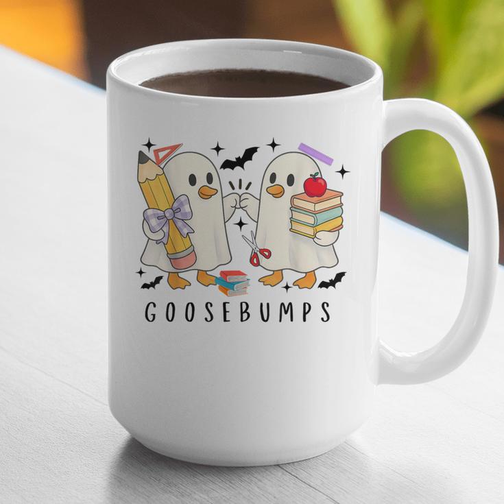 Silly Goose Spooky Teacher Halloween Cute Goosebumps Graphic Print Coffee Mug, funny gift Silly Goose Spooky Teacher Halloween Cute Goosebumps Graphic Print Coffee Mug, funny gift