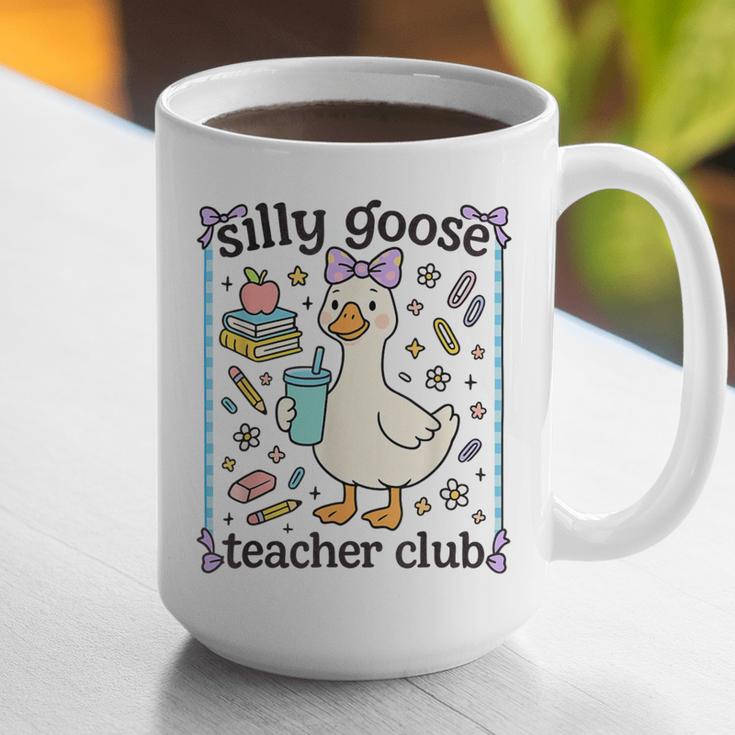Silly Goose Teacher Club Silly Goose For Teacher Graphic Print Coffee Mug, funny gift