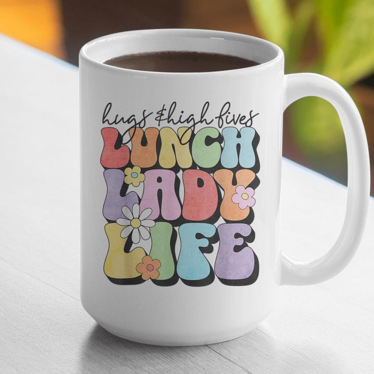 Soul Bleach Teacher Staff First Day Of School Last Hugs & High Fives Lunch Lady Vibes Blue Classic Fit Graphic Print Coffee Mug, funny gift Soul Bleach Teacher Staff First Day Of School Last Hugs & High Fives Lunch Lady Vibes Blue Classic Fit Graphic Print Coffee Mug, funny gift