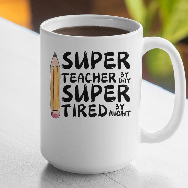 Super Teacher By Day Super Tired By Night Back To School Graphic Print Coffee Mug, Super Teacher Mugs, funny gift Super Teacher By Day Super Tired By Night Back To School Graphic Print Coffee Mug, Super Teacher Mugs, funny gift