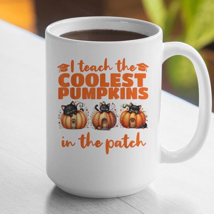 I Teach The Cutest Pumpkins Halloween Teacher Cat Lover Graphic Print Coffee Mug, funny gift I Teach The Cutest Pumpkins Halloween Teacher Cat Lover Graphic Print Coffee Mug, funny gift