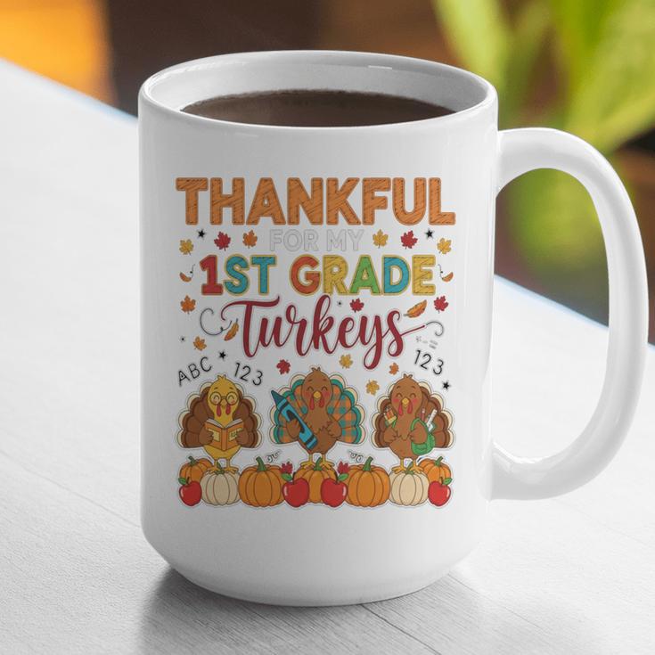 Teach Thanksgiving Teacher Thankful For My 1st Grade Turkeys Graphic Print Coffee Mug, funny gift Teach Thanksgiving Teacher Thankful For My 1st Grade Turkeys Graphic Print Coffee Mug, funny gift