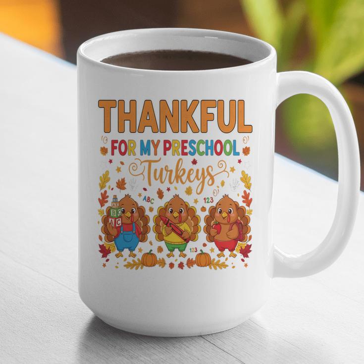 Teach Thanksgiving Teacher Thankful For My Preschool Turkeys Graphic Print Coffee Mug, funny gift Teach Thanksgiving Teacher Thankful For My Preschool Turkeys Graphic Print Coffee Mug, funny gift